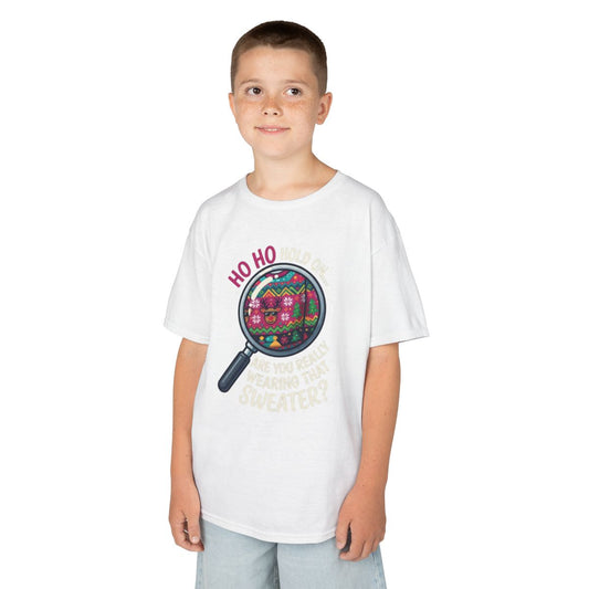 Color: White | Ugly Sweater Kids Tee