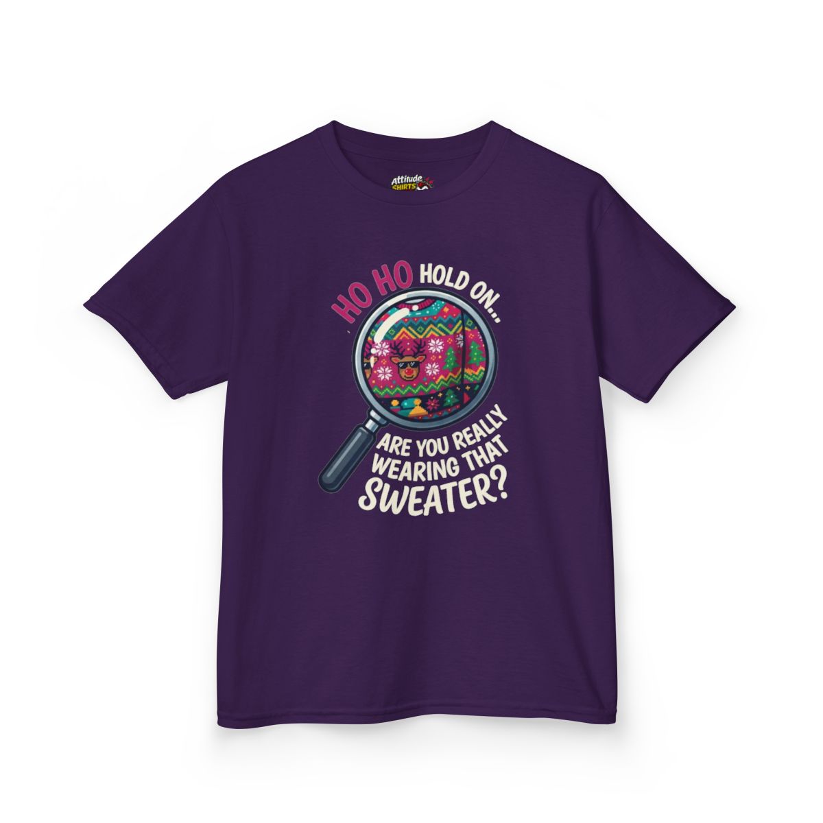 Color: Purple | Ugly Sweater Kids Tee