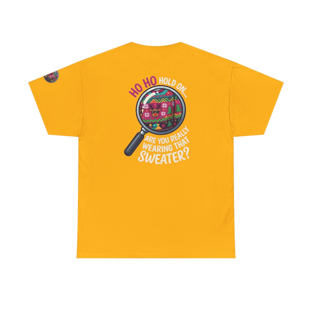 Color: Gold | Ugly Sweater Premium Graphic Tee