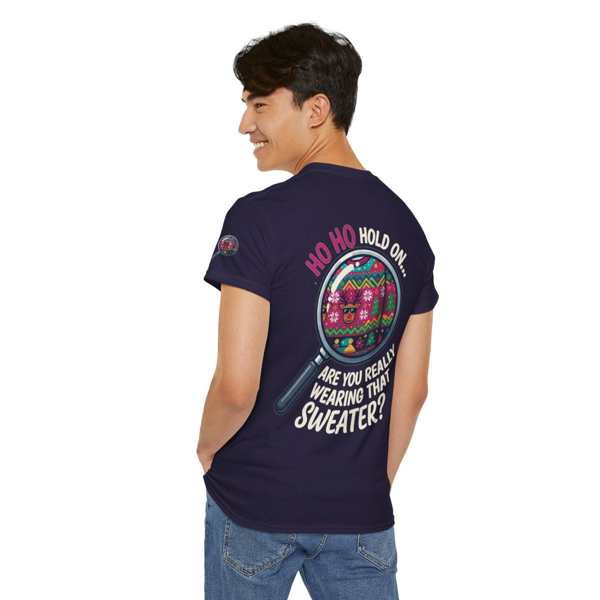 Color: Blackberry | Ugly Sweater Premium Graphic Tee