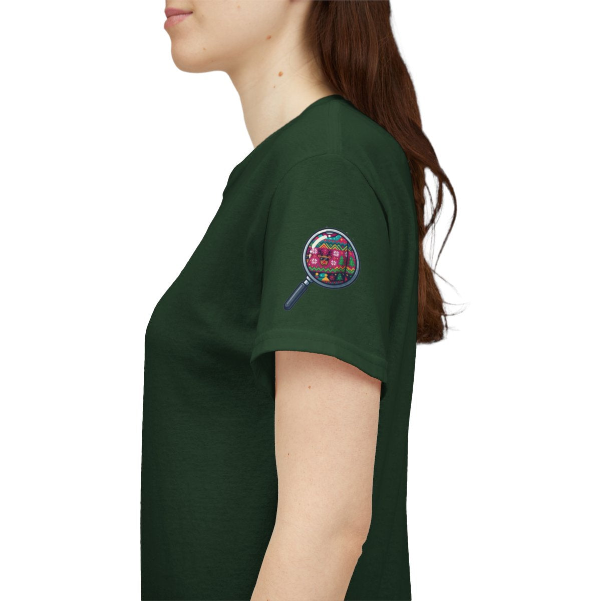 Color: Forest Green | Ugly Sweater Premium Graphic Tee
