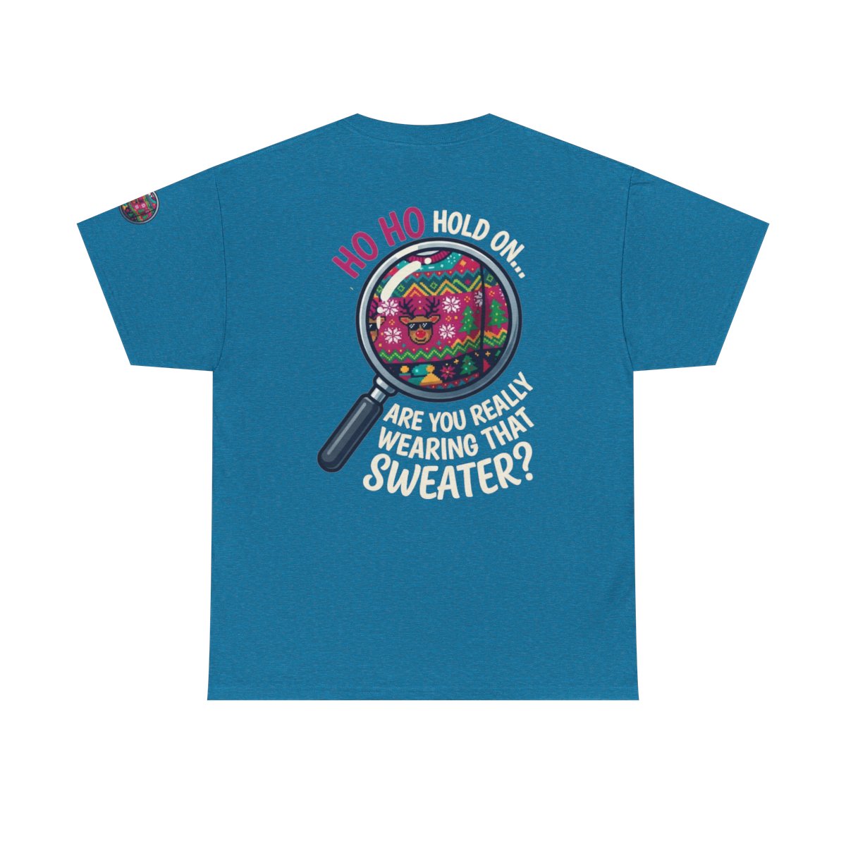 Color: Antique Sapphire | Ugly Sweater Premium Graphic Tee