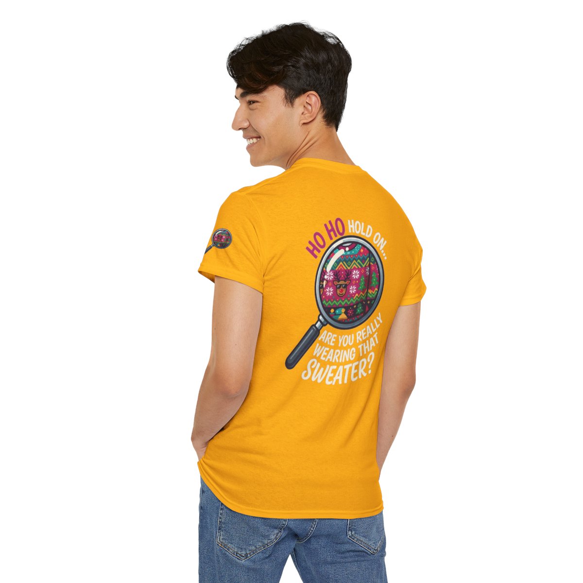 Color: Gold | Ugly Sweater Premium Graphic Tee