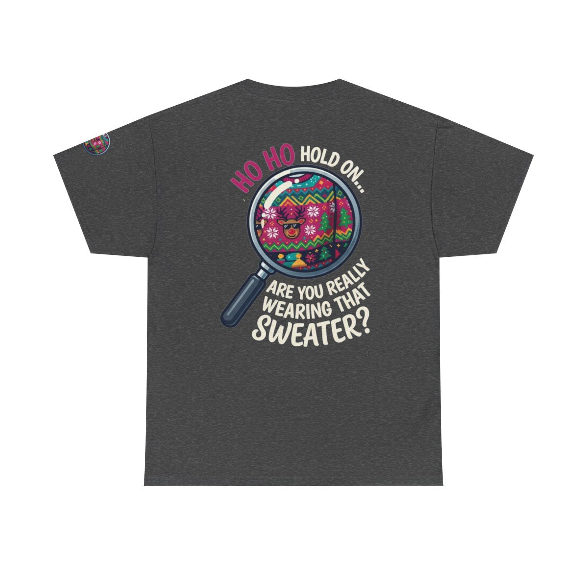 Color: Dark Heather | Ugly Sweater Premium Graphic Tee