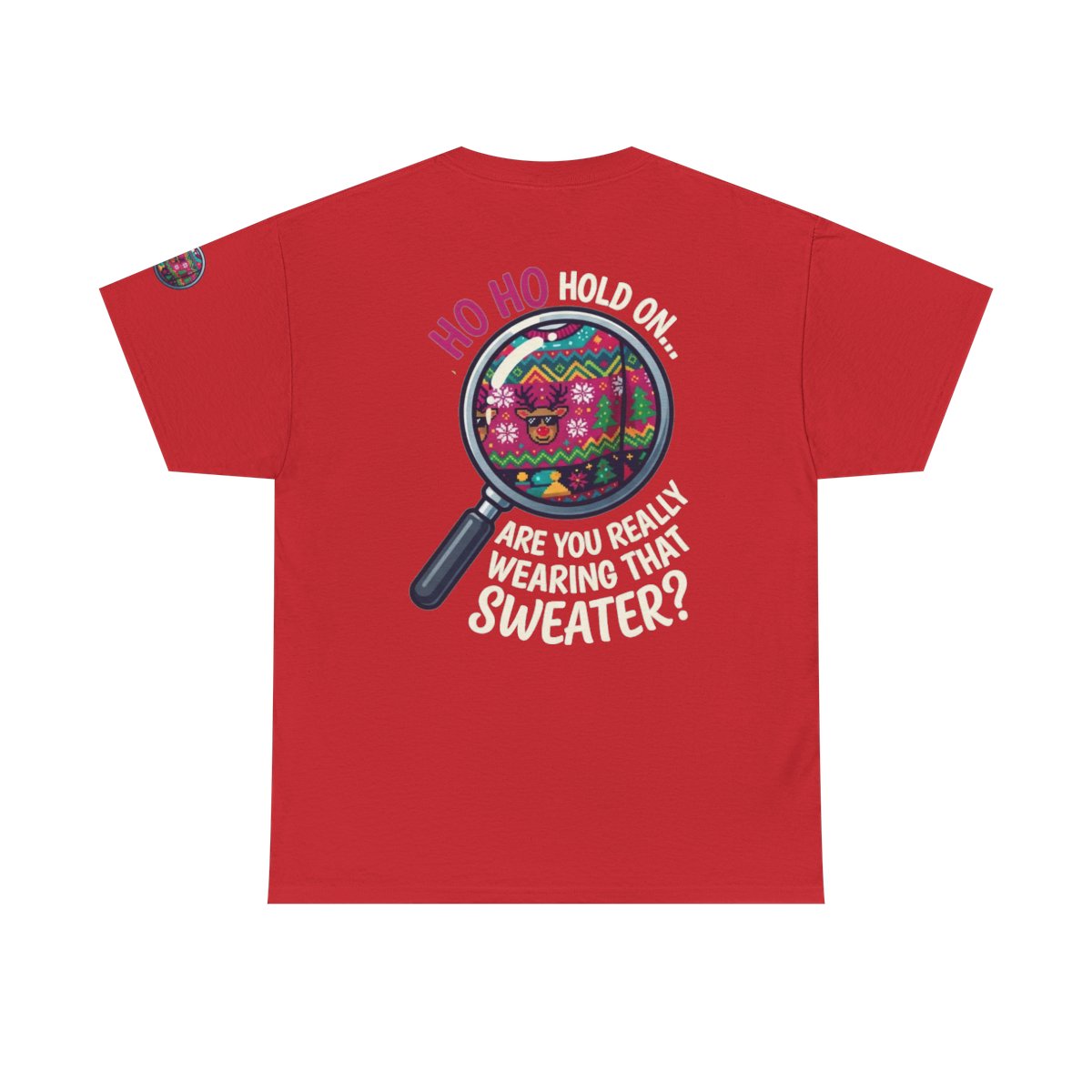 Color: Red | Ugly Sweater Premium Graphic Tee