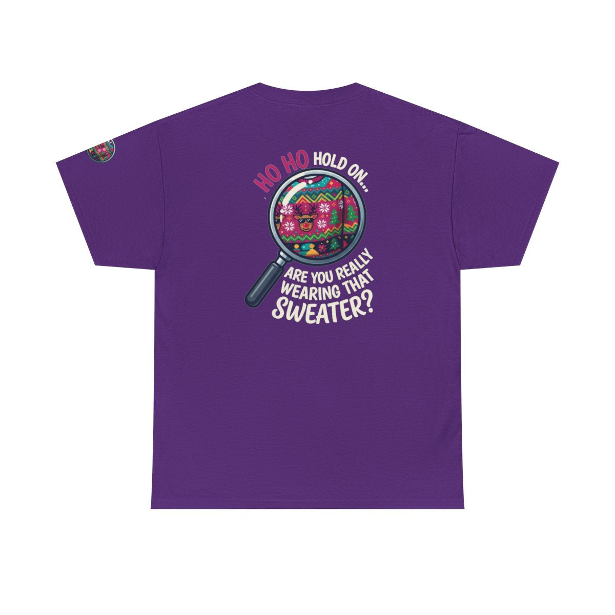 Color: Purple | Ugly Sweater Premium Graphic Tee