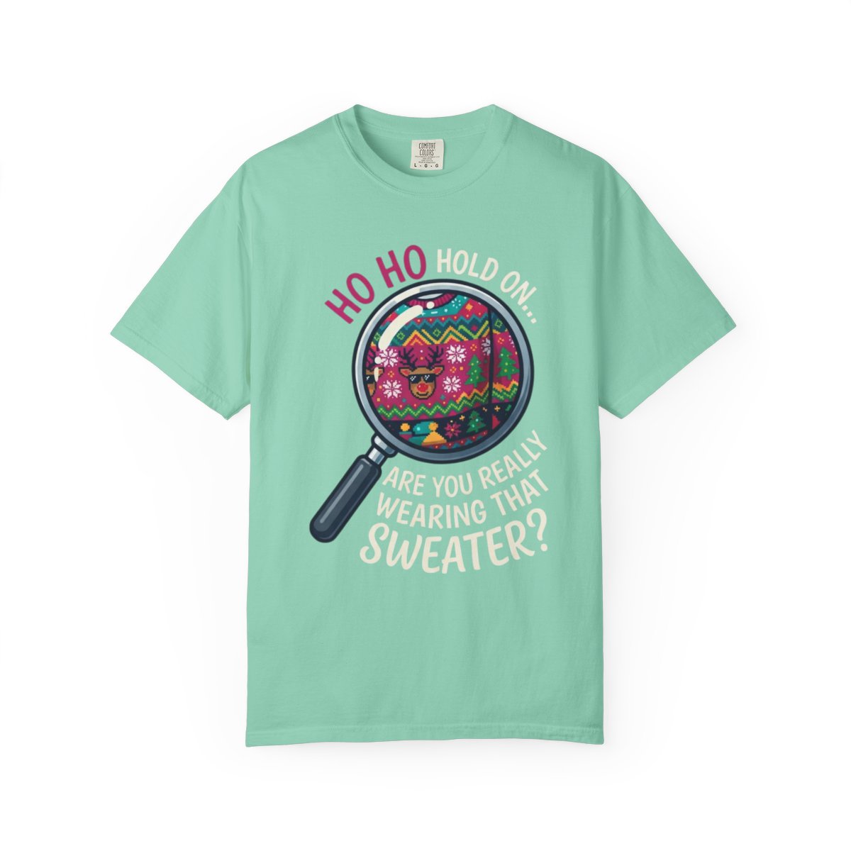 Color: Island Reef | Ugly Sweater Unisex Garment-Dyed Tee