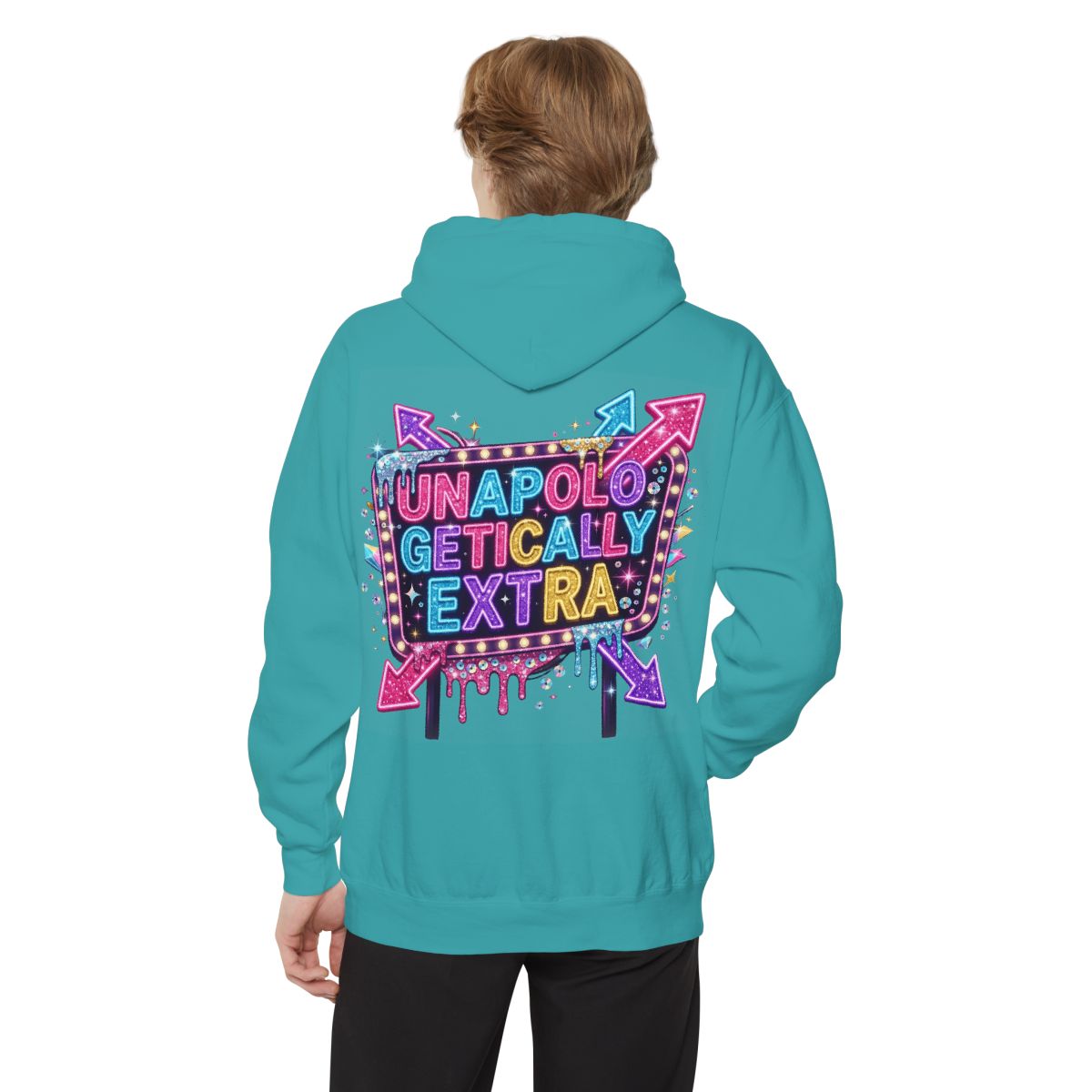 Color: Seafoam | Unapoligetically Extra Garment-Dyed Hoodie