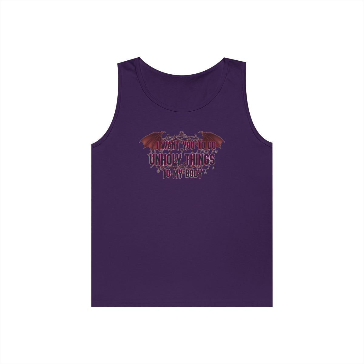Color: Purple | Unholy Things Tank Top