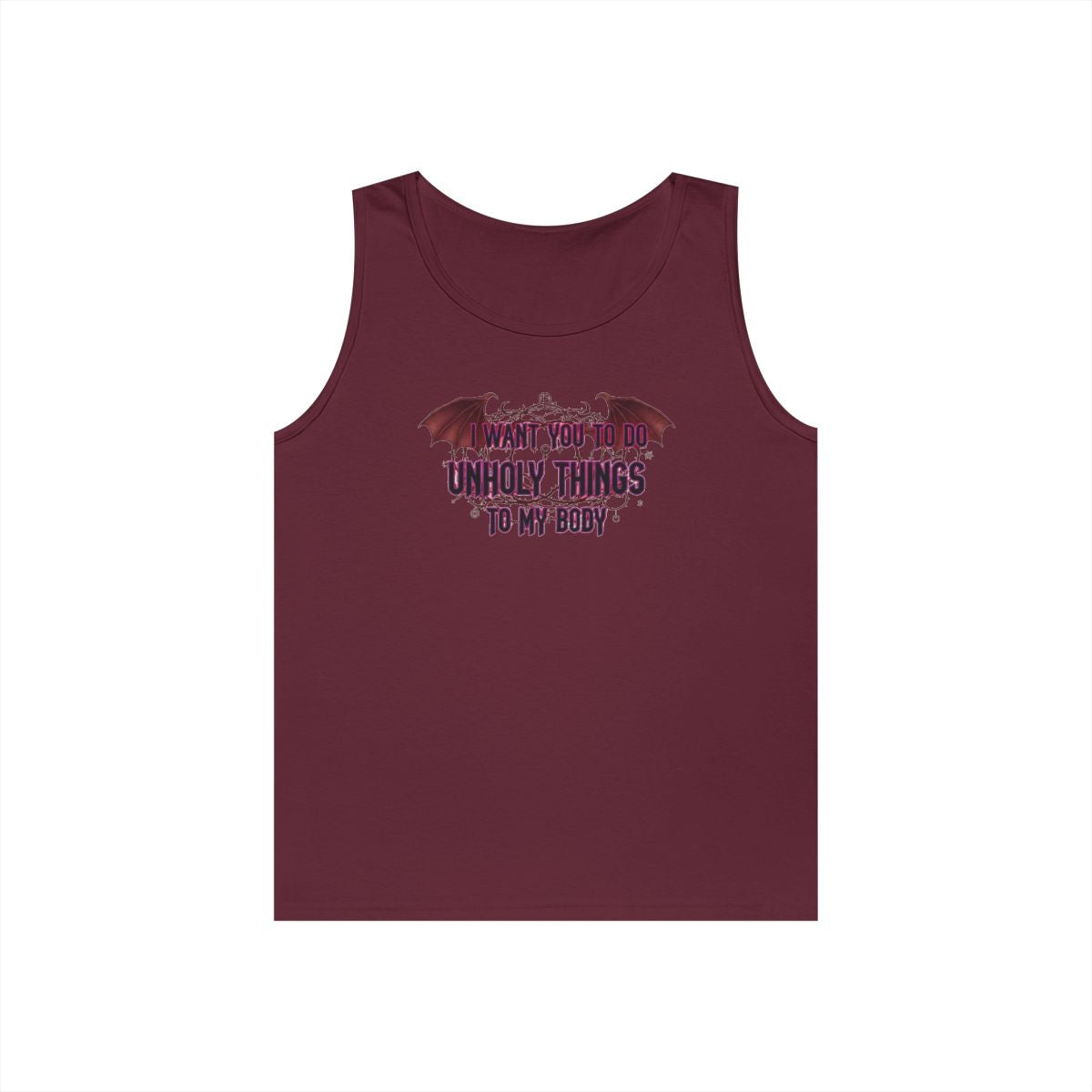 Color: Maroon | Unholy Things Tank Top