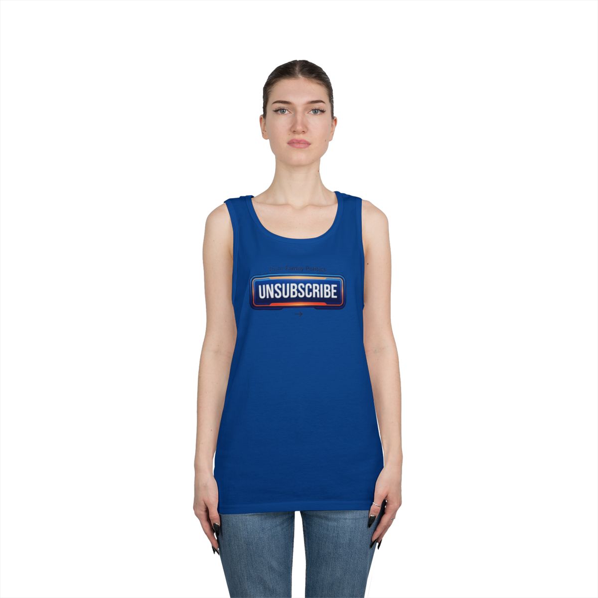 Color: Royal | Unsubscribe From Family Politics Tank Top