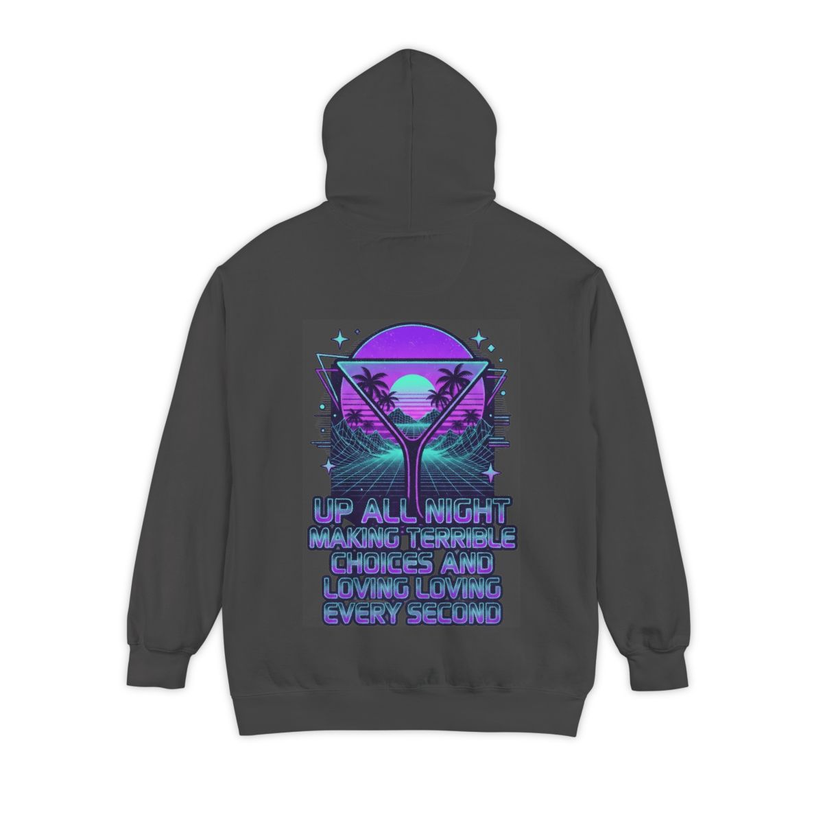 Color: Pepper | Up All Night Garment-Dyed Hoodie