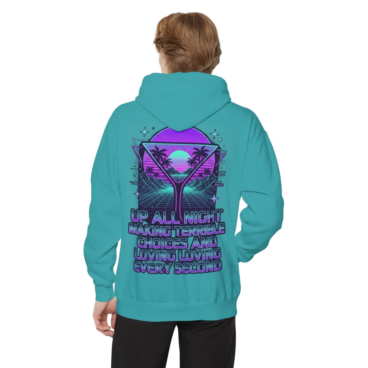 Color: Seafoam | Up All Night Garment-Dyed Hoodie