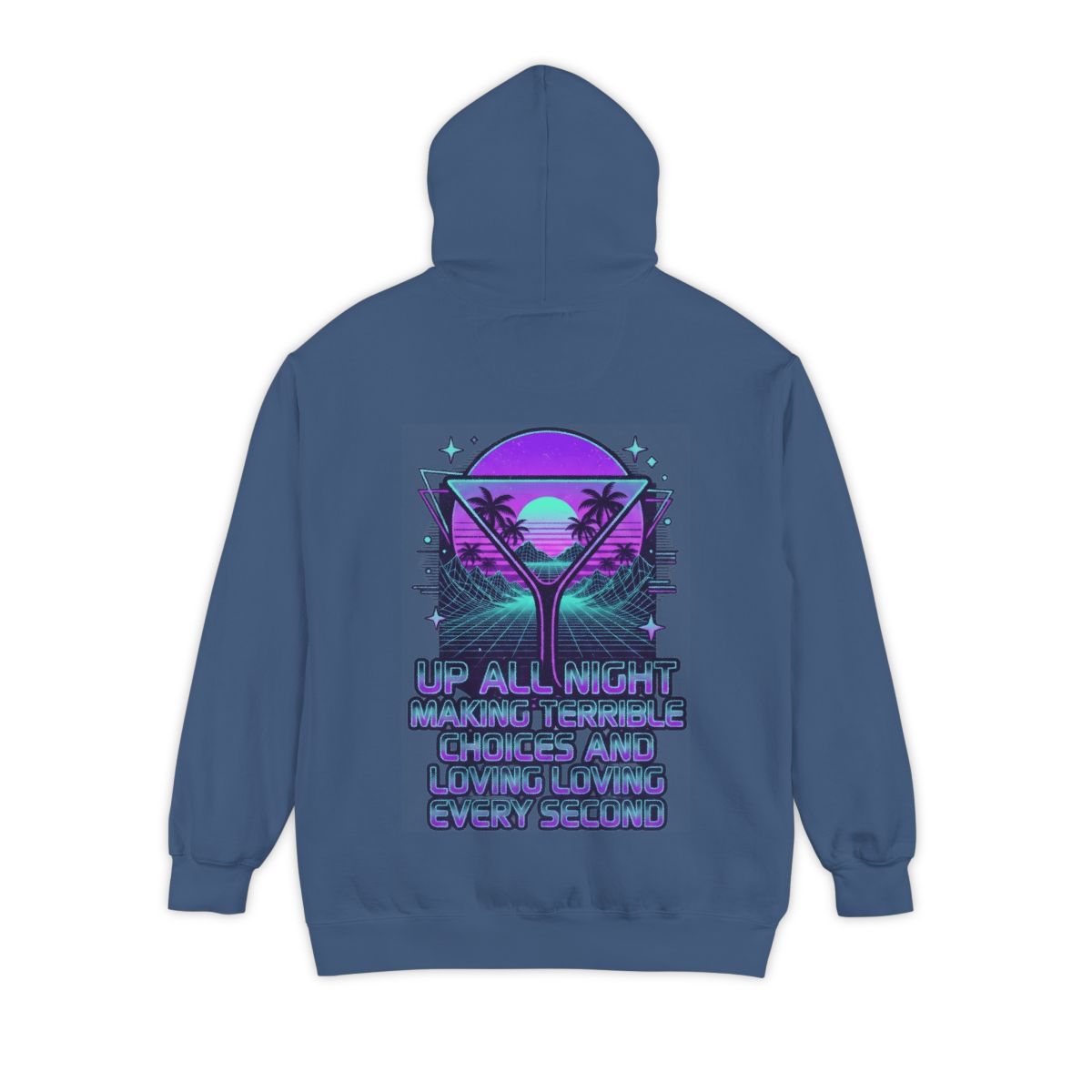 Color: True Navy | Up All Night Garment-Dyed Hoodie