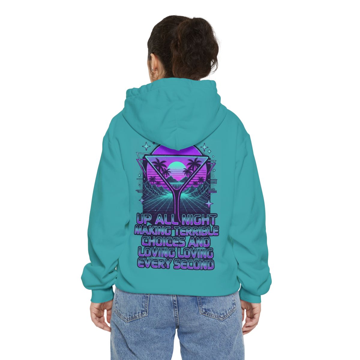 Color: Seafoam | Up All Night Garment-Dyed Hoodie