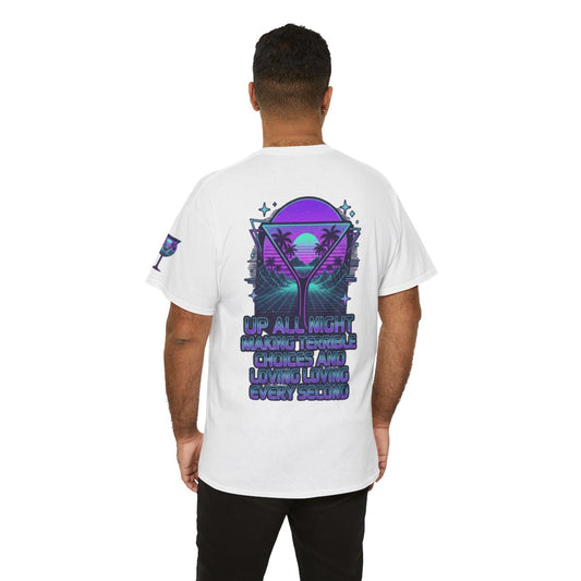 Color: White | Up All Night Premium Graphic Tee