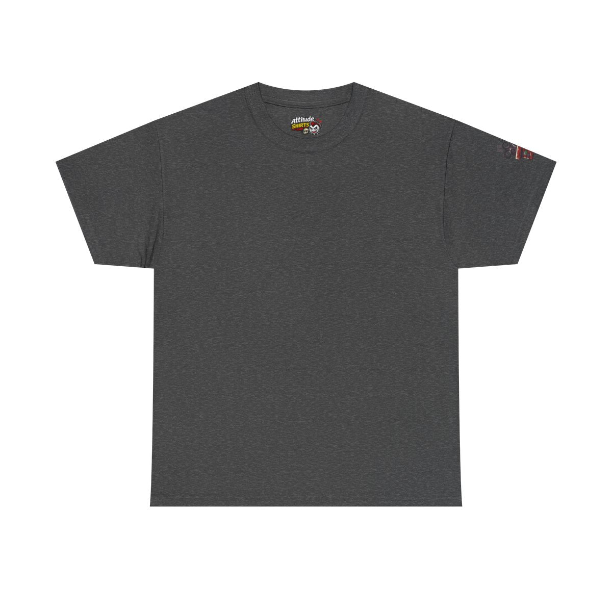Color: Dark Heather | Up On The Housetop Doing Naughty Stuff Premium Graphic Tee