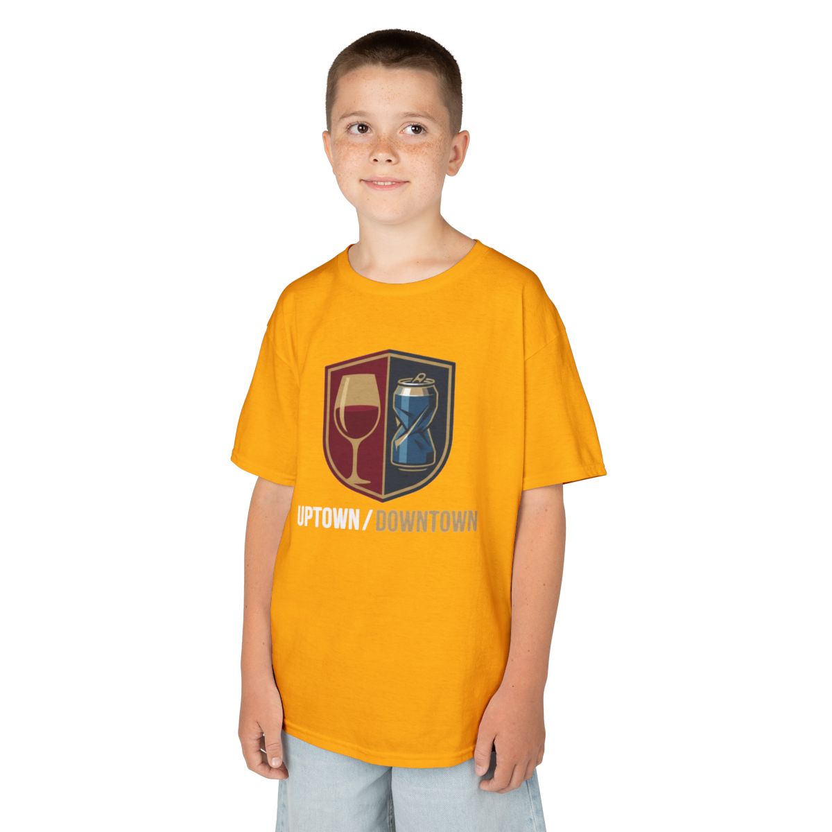 Color: Gold | Uptown-Downtown Kids Tee