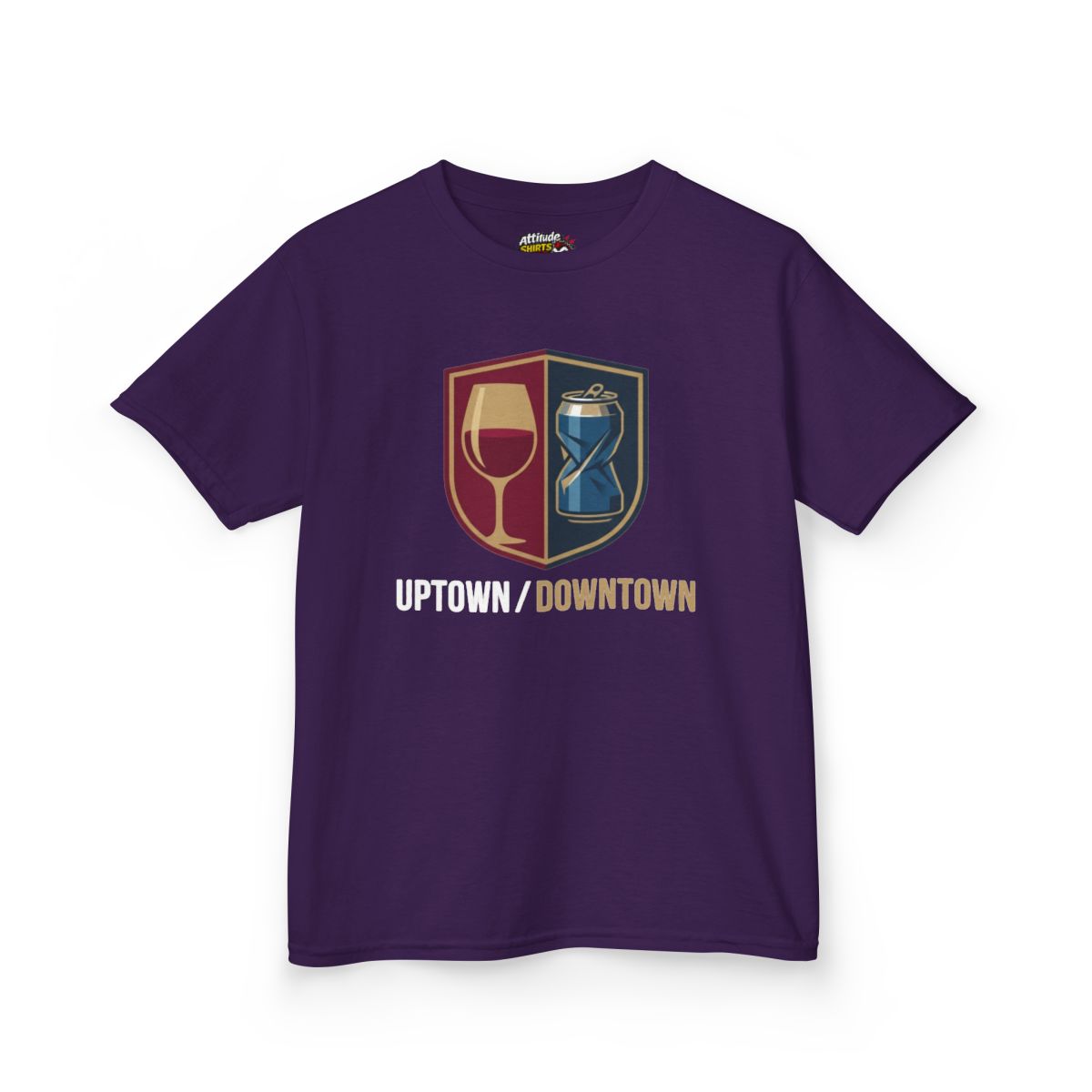 Color: Purple | Uptown-Downtown Kids Tee