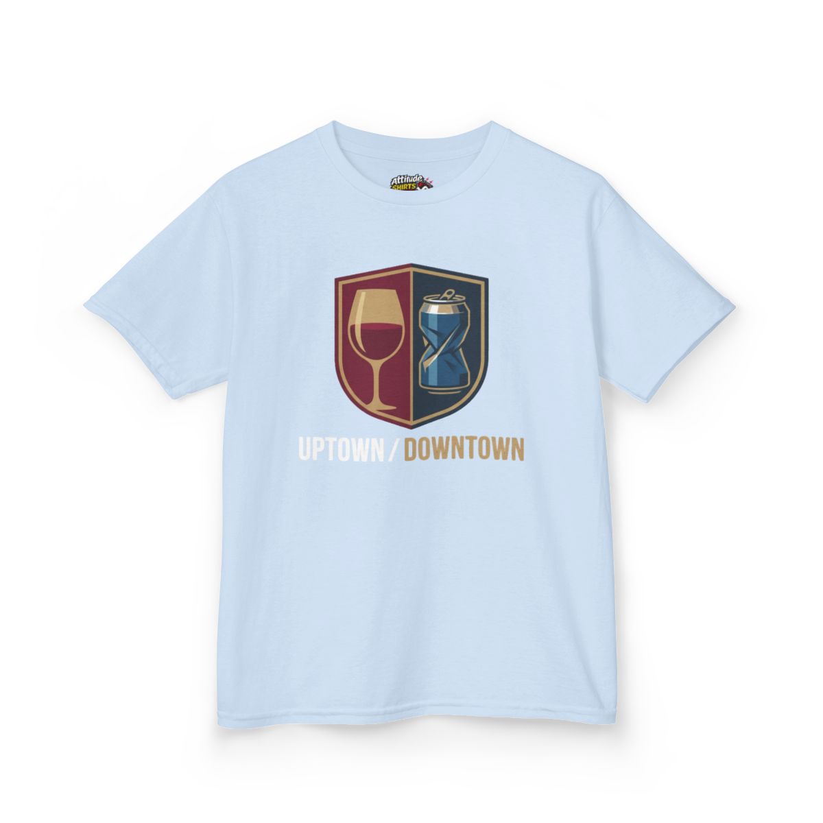 Color: Light Blue | Uptown-Downtown Kids Tee
