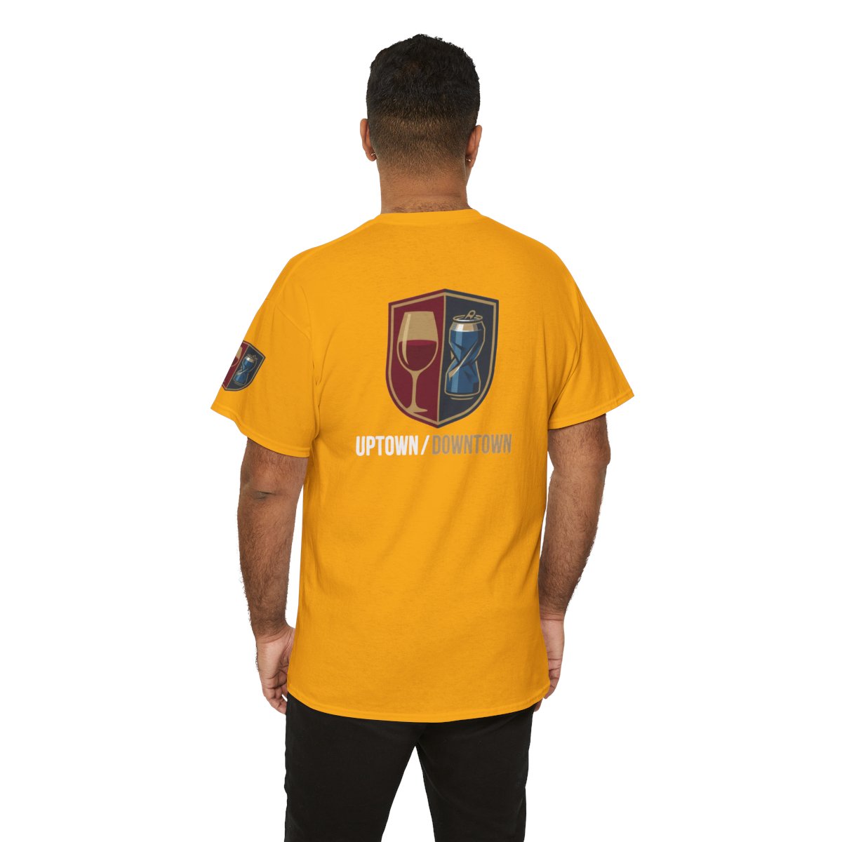 Color: Gold | Uptown-Downtown Premium Graphic Tee