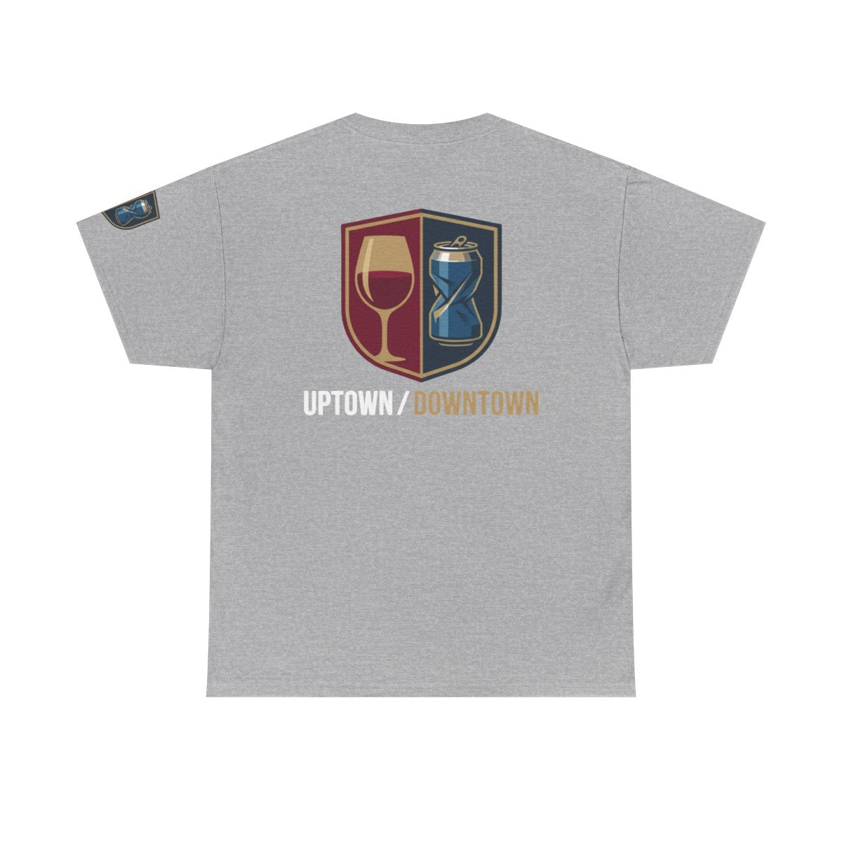 Color: Sport Grey | Uptown-Downtown Premium Graphic Tee