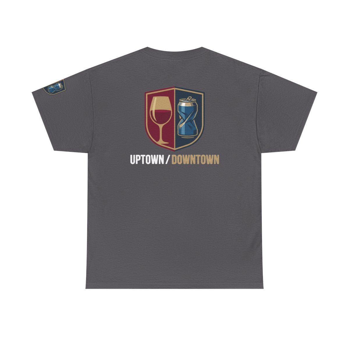 Color: Charcoal | Uptown-Downtown Premium Graphic Tee