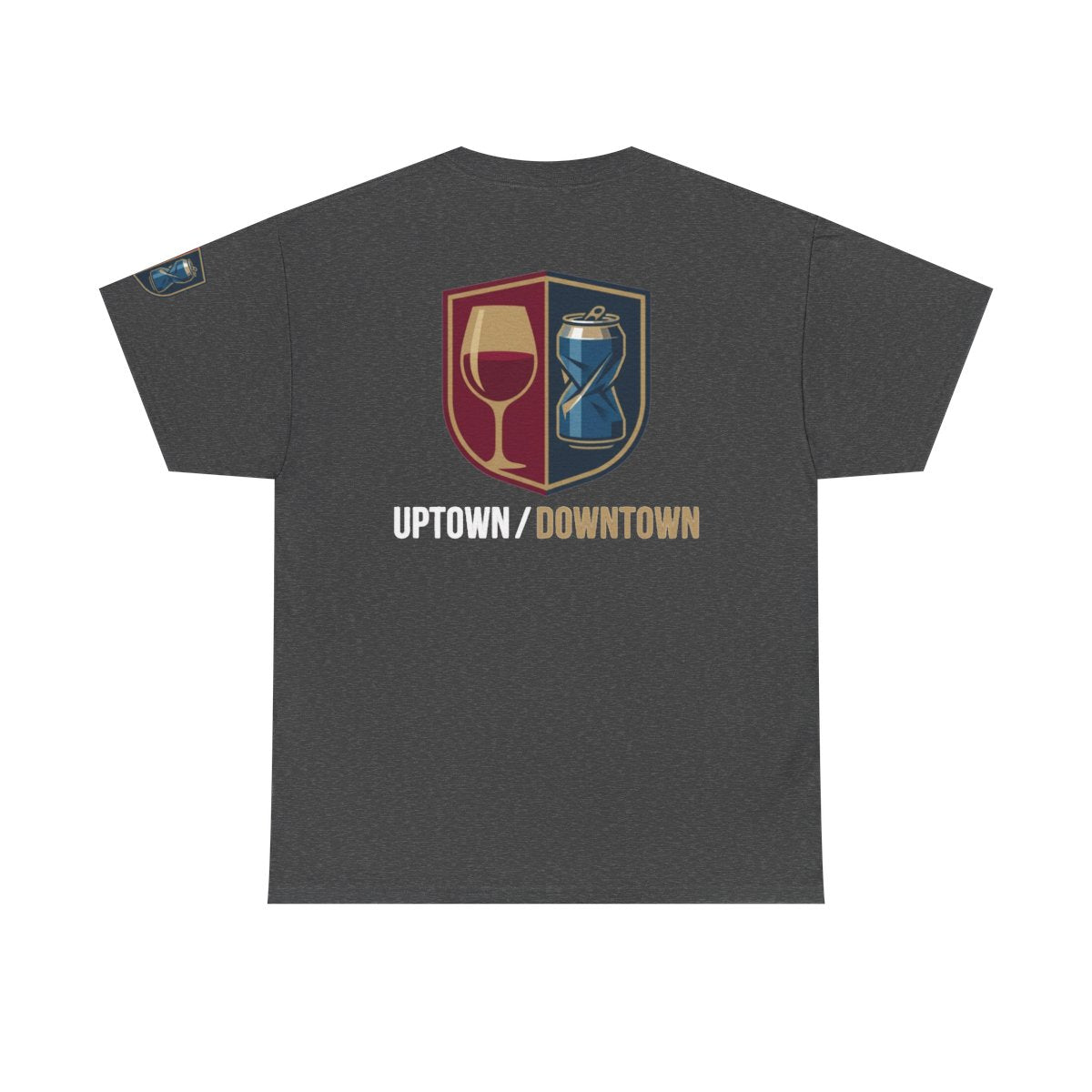 Color: Dark Heather | Uptown-Downtown Premium Graphic Tee