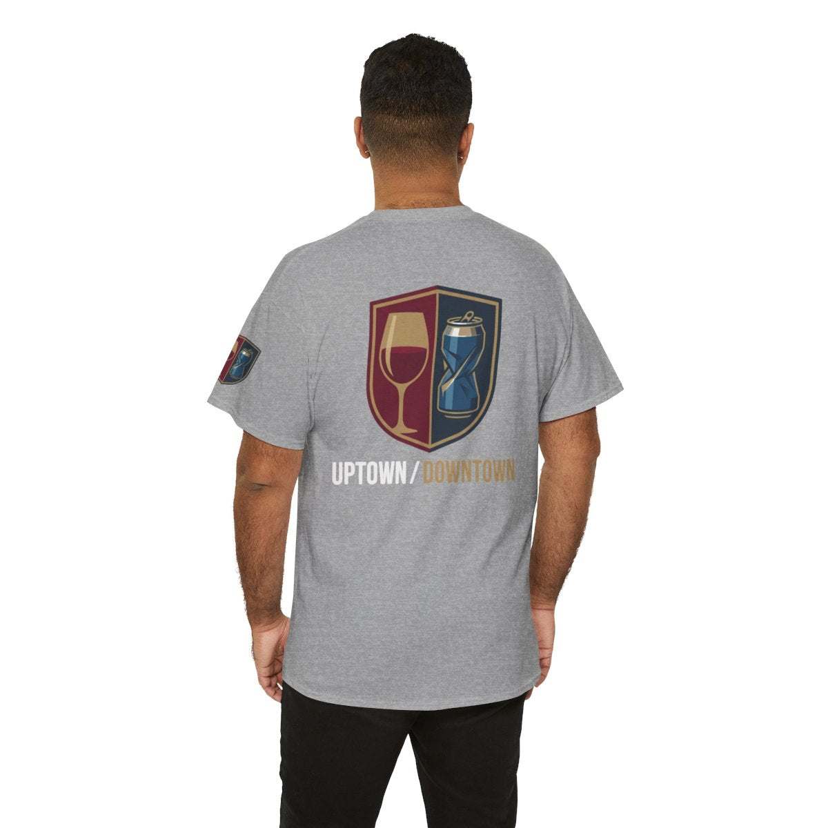 Color: Sport Grey | Uptown-Downtown Premium Graphic Tee