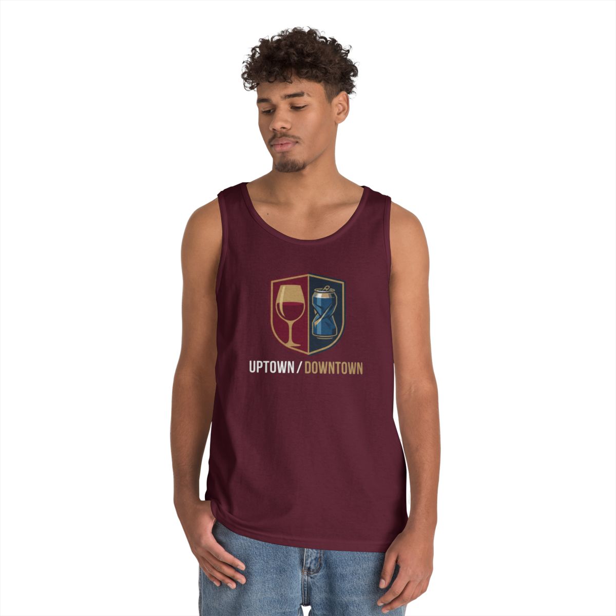 Color: Maroon | Uptown-Downtown Tank Top