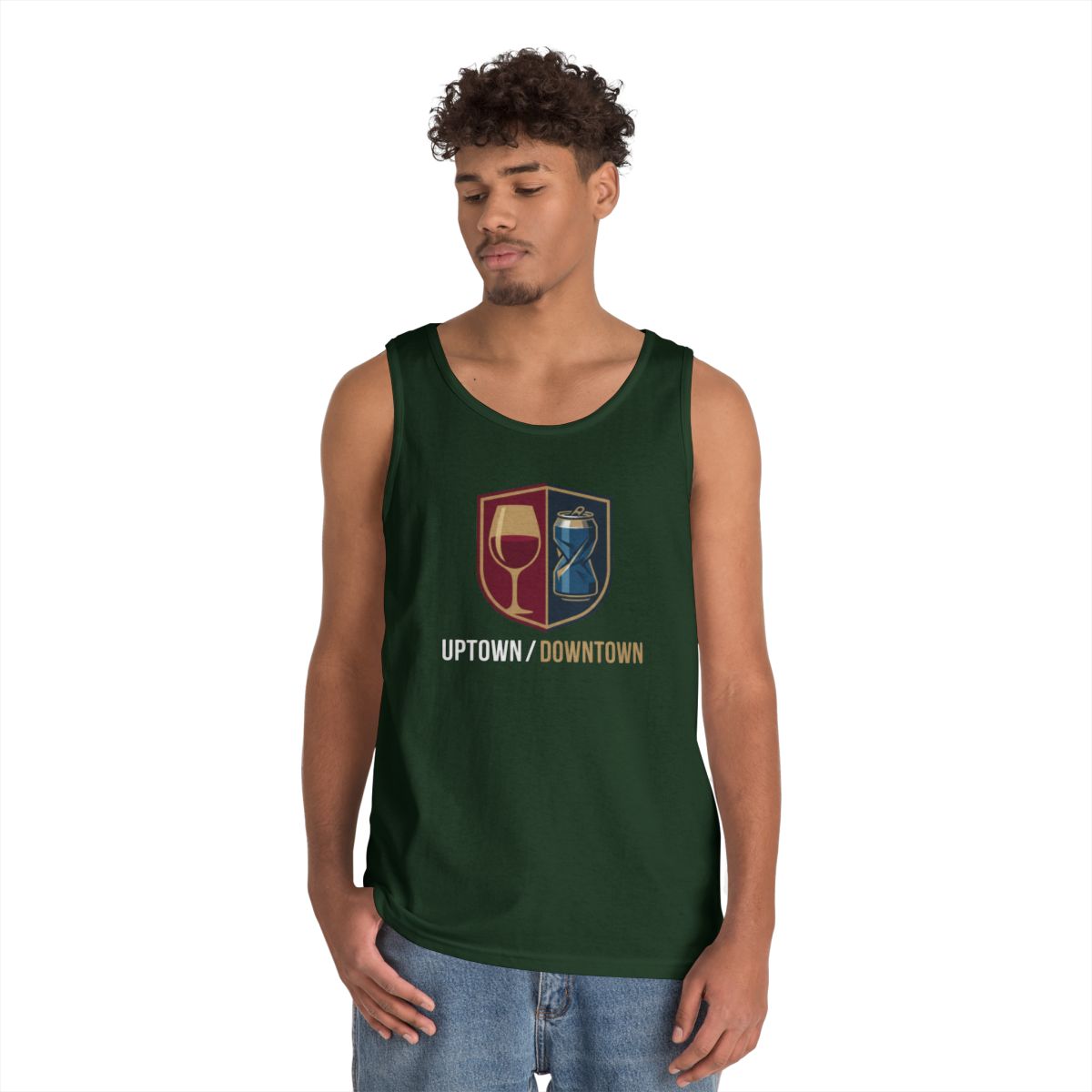 Color: Forest Green | Uptown-Downtown Tank Top