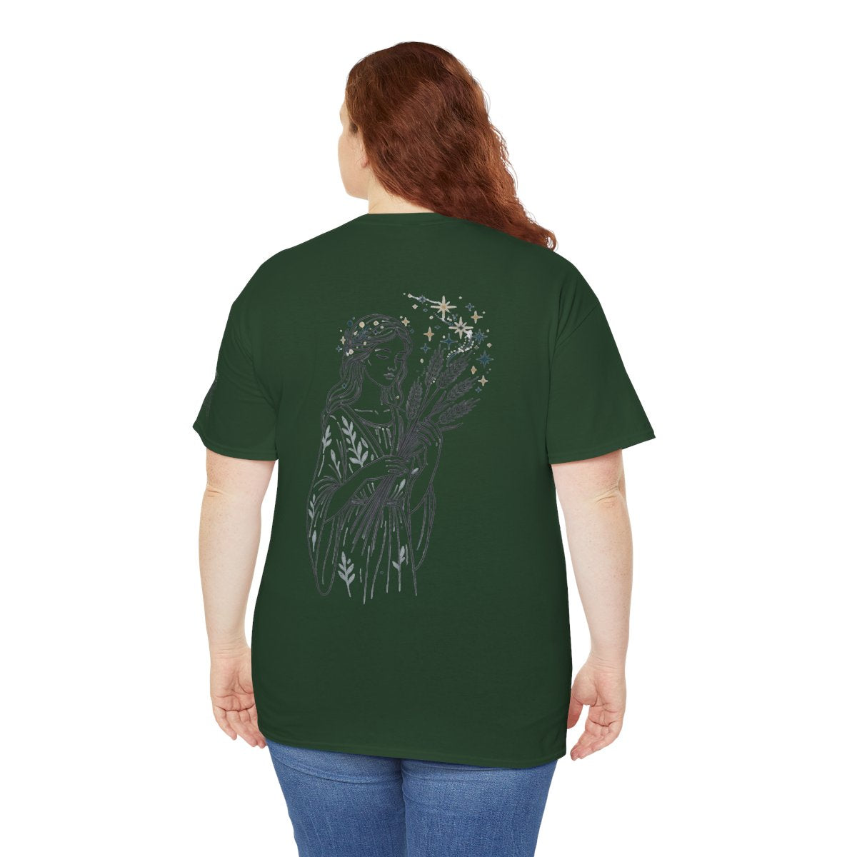 Color: Forest Green | Virgo The Wheat Maiden Premium Graphic Tee