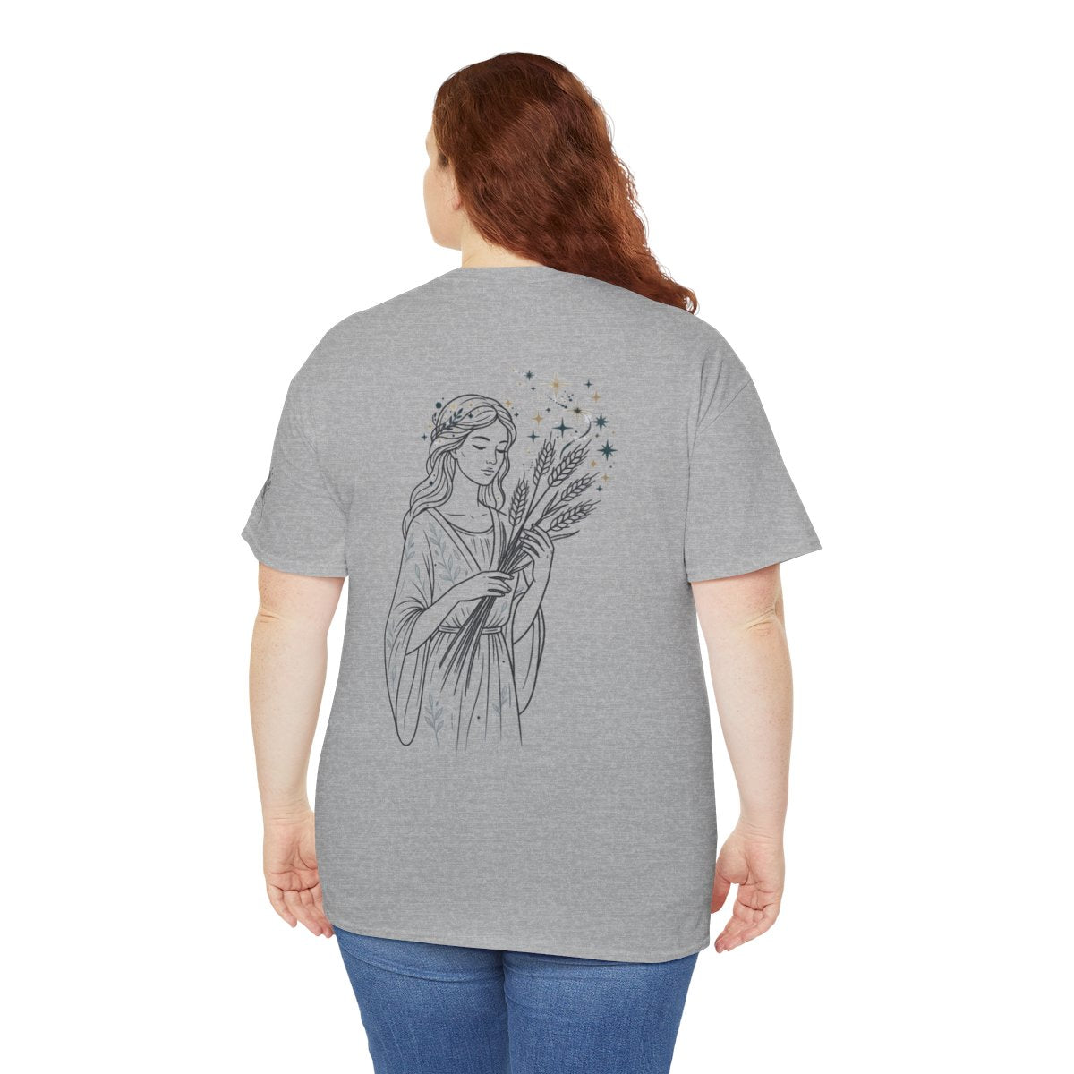Color: Sport Grey | Virgo The Wheat Maiden Premium Graphic Tee