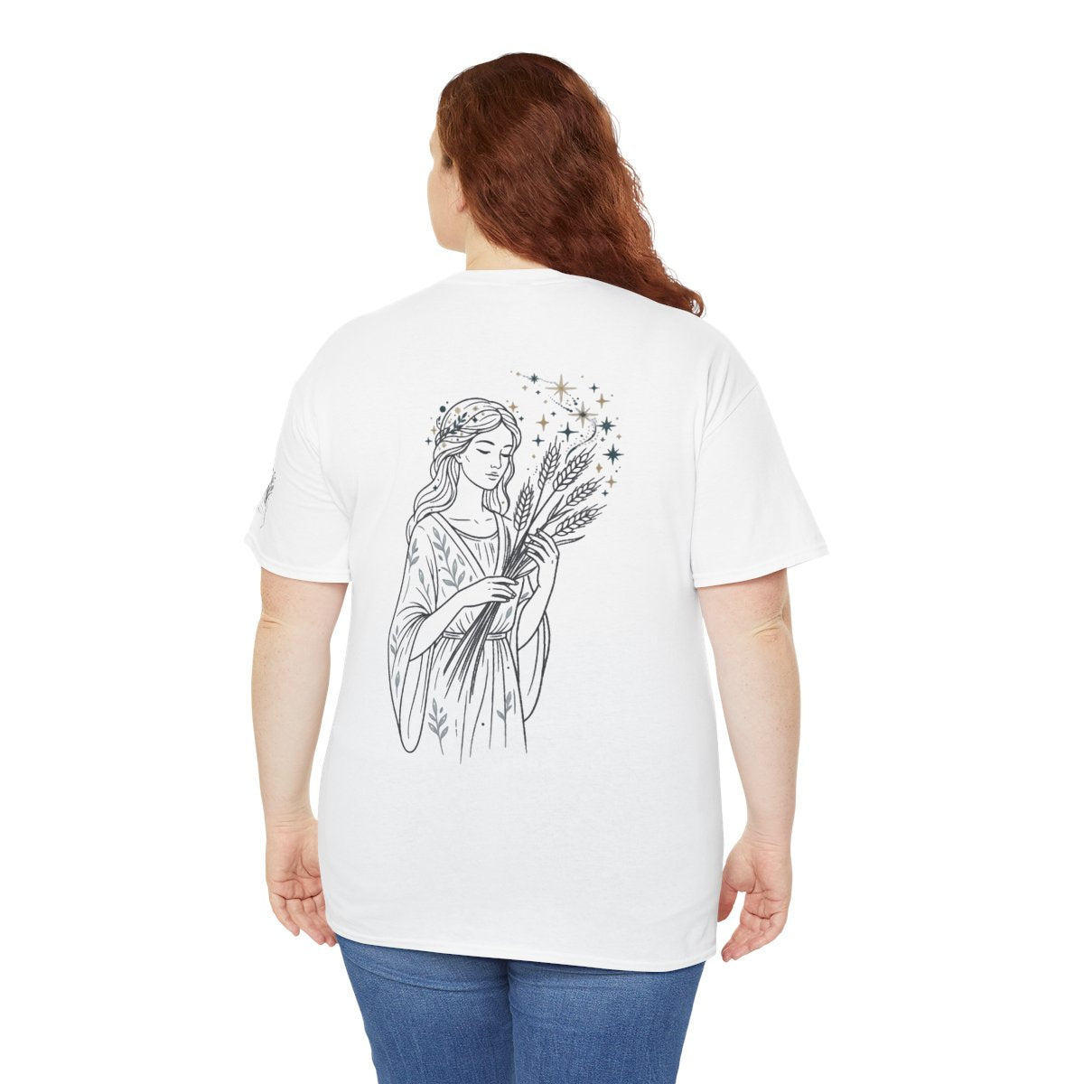 Color: White | Virgo The Wheat Maiden Premium Graphic Tee
