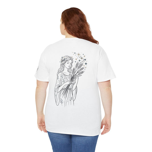 Color: White | Virgo The Wheat Maiden Premium Graphic Tee