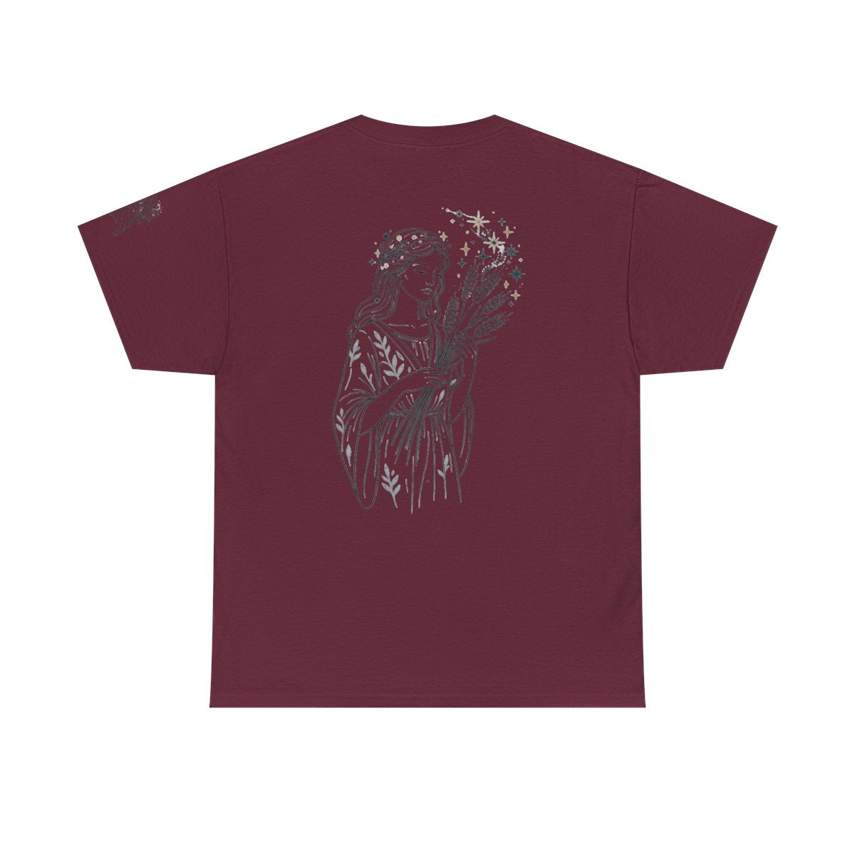 Color: Maroon | Virgo The Wheat Maiden Premium Graphic Tee