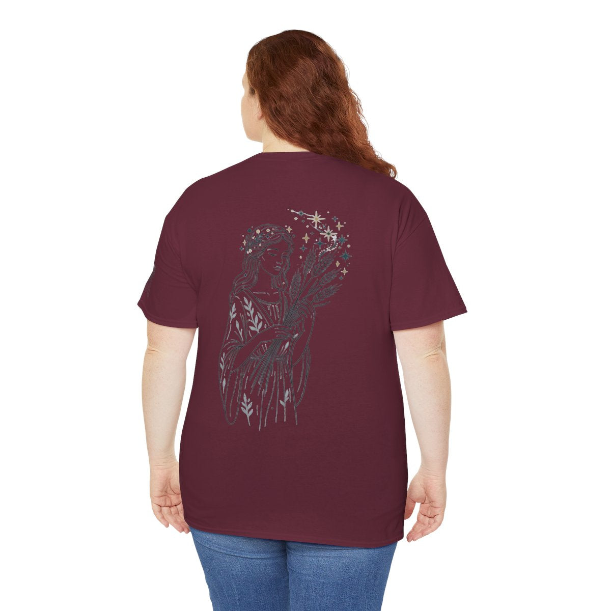 Color: Maroon | Virgo The Wheat Maiden Premium Graphic Tee