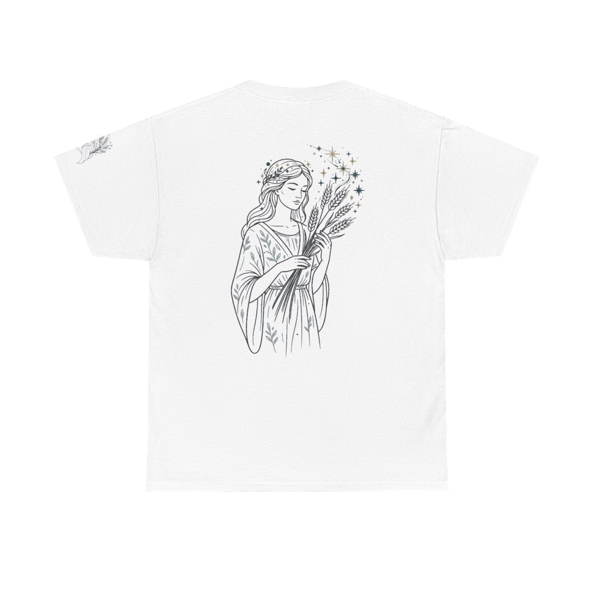 Color: White | Virgo The Wheat Maiden Premium Graphic Tee