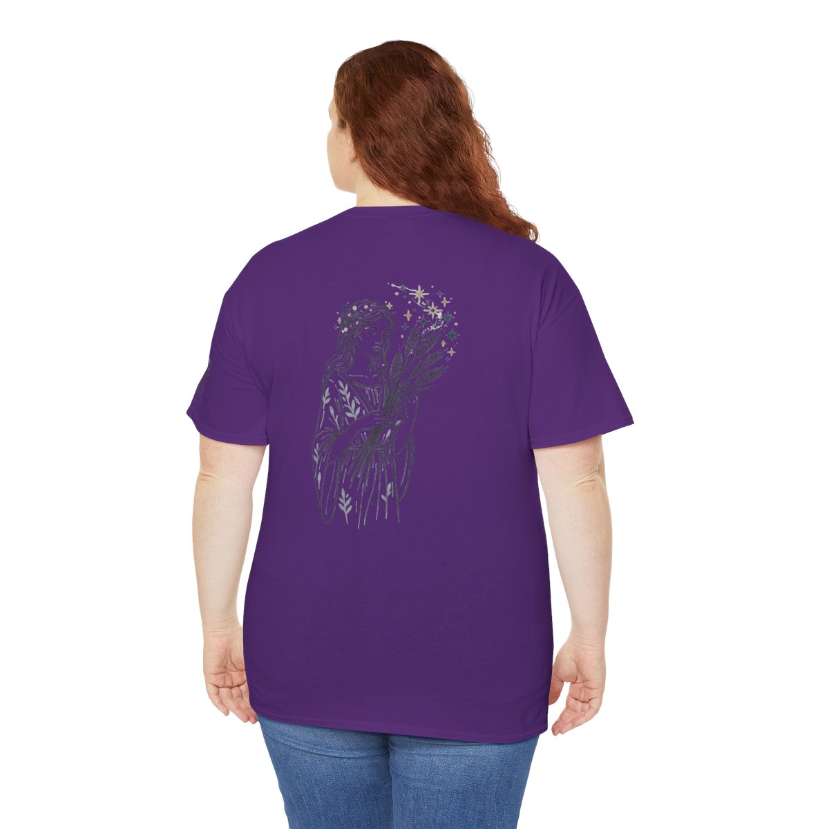Color: Purple | Virgo The Wheat Maiden Premium Graphic Tee