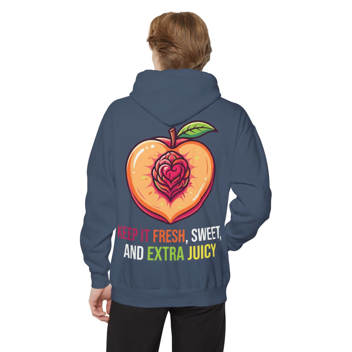 Color: Denim | Warm Sweet Juicy Garment-Dyed Hoodie