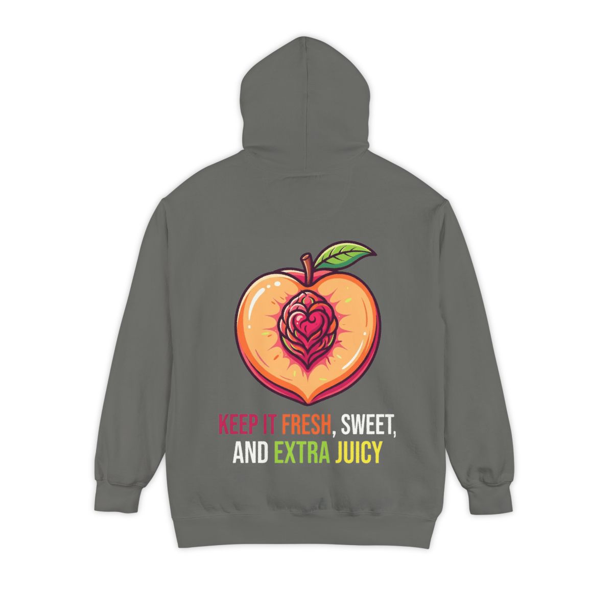 Color: Grey | Warm Sweet Juicy Garment-Dyed Hoodie