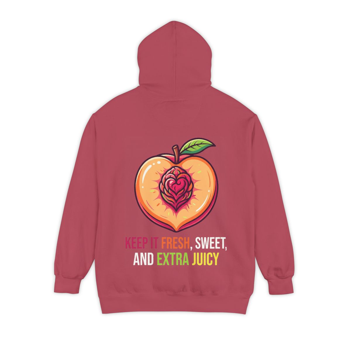 Color: Crimson | Warm Sweet Juicy Garment-Dyed Hoodie