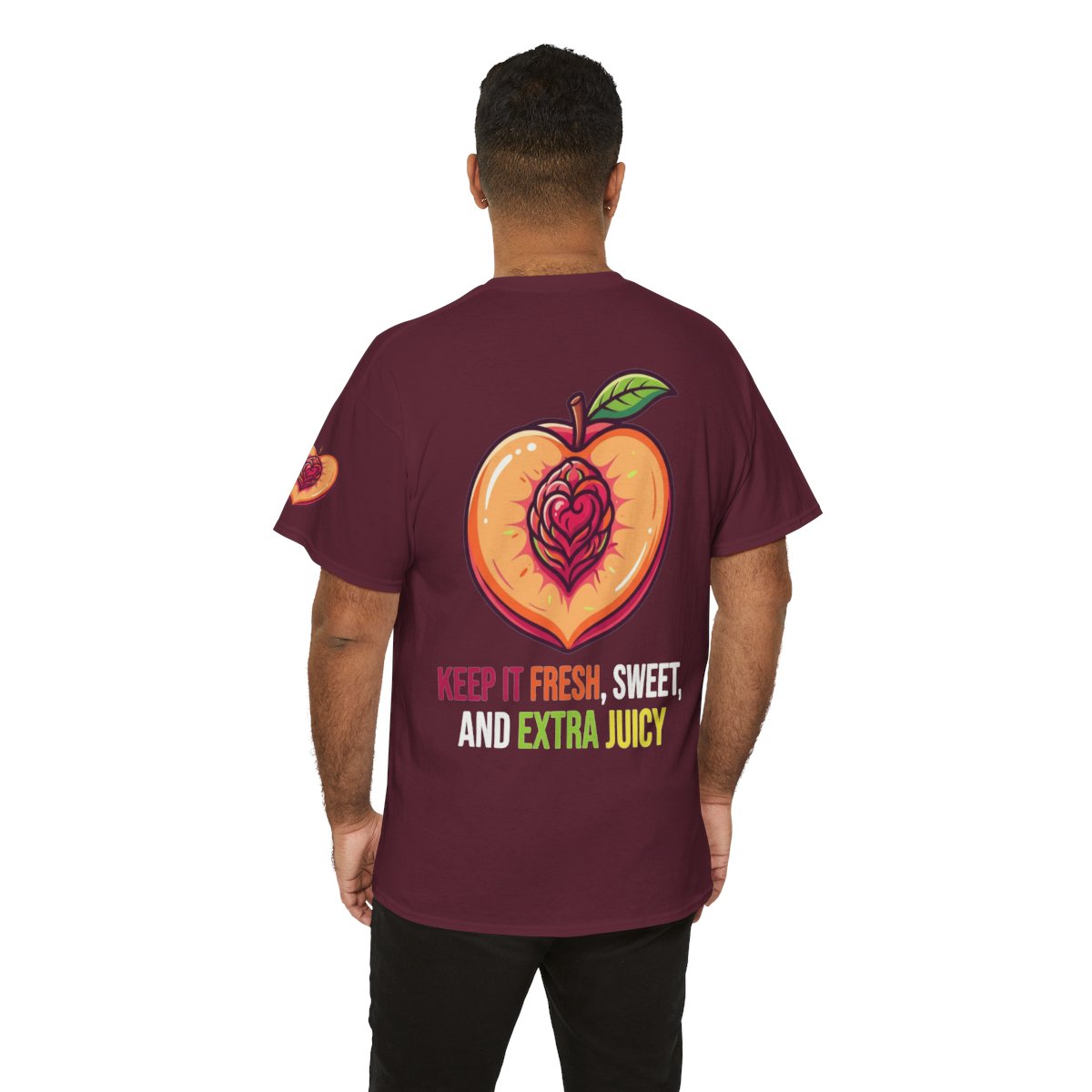 Color: Maroon | Warm Sweet Juicy Premium Graphic Tee