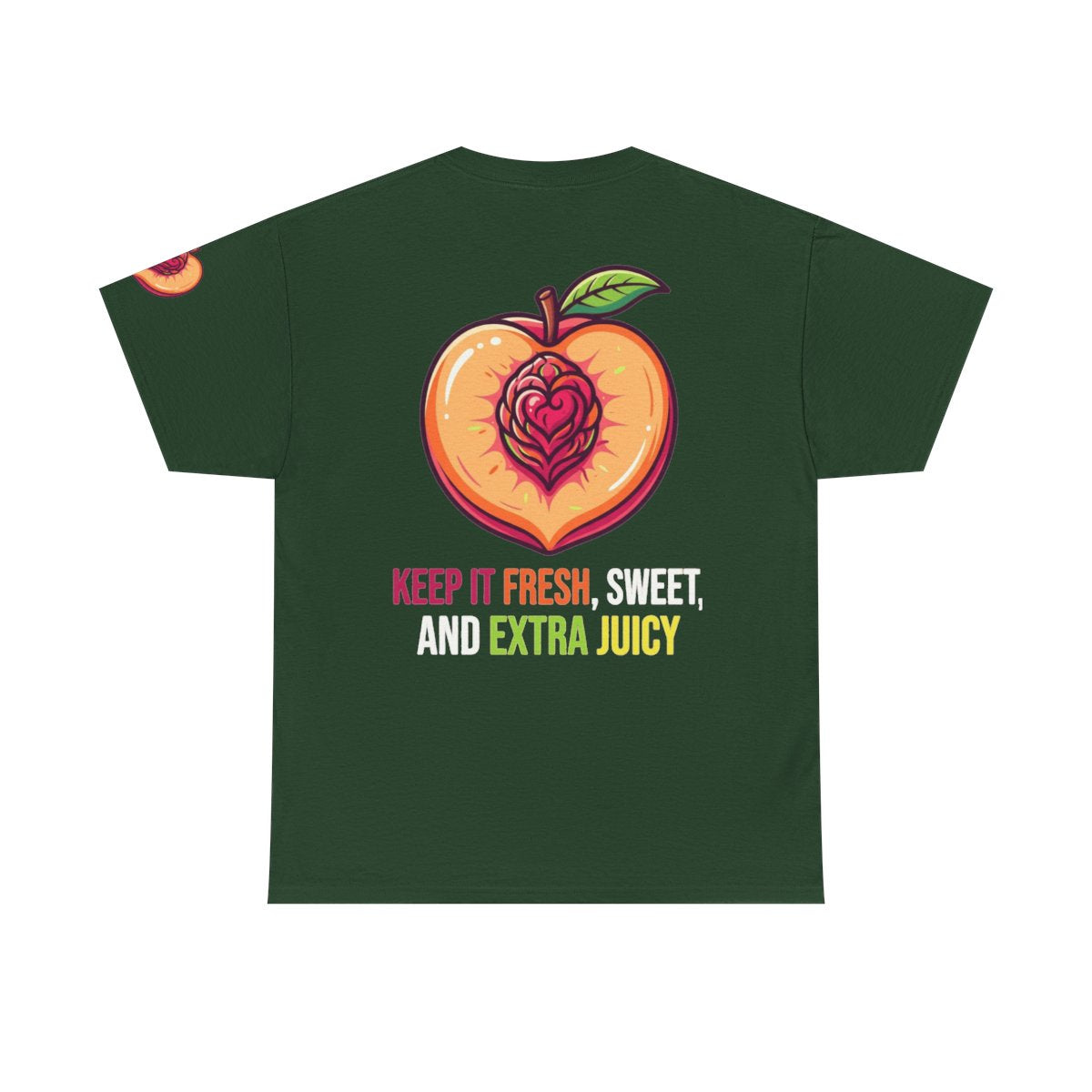 Color: Forest Green | Warm Sweet Juicy Premium Graphic Tee