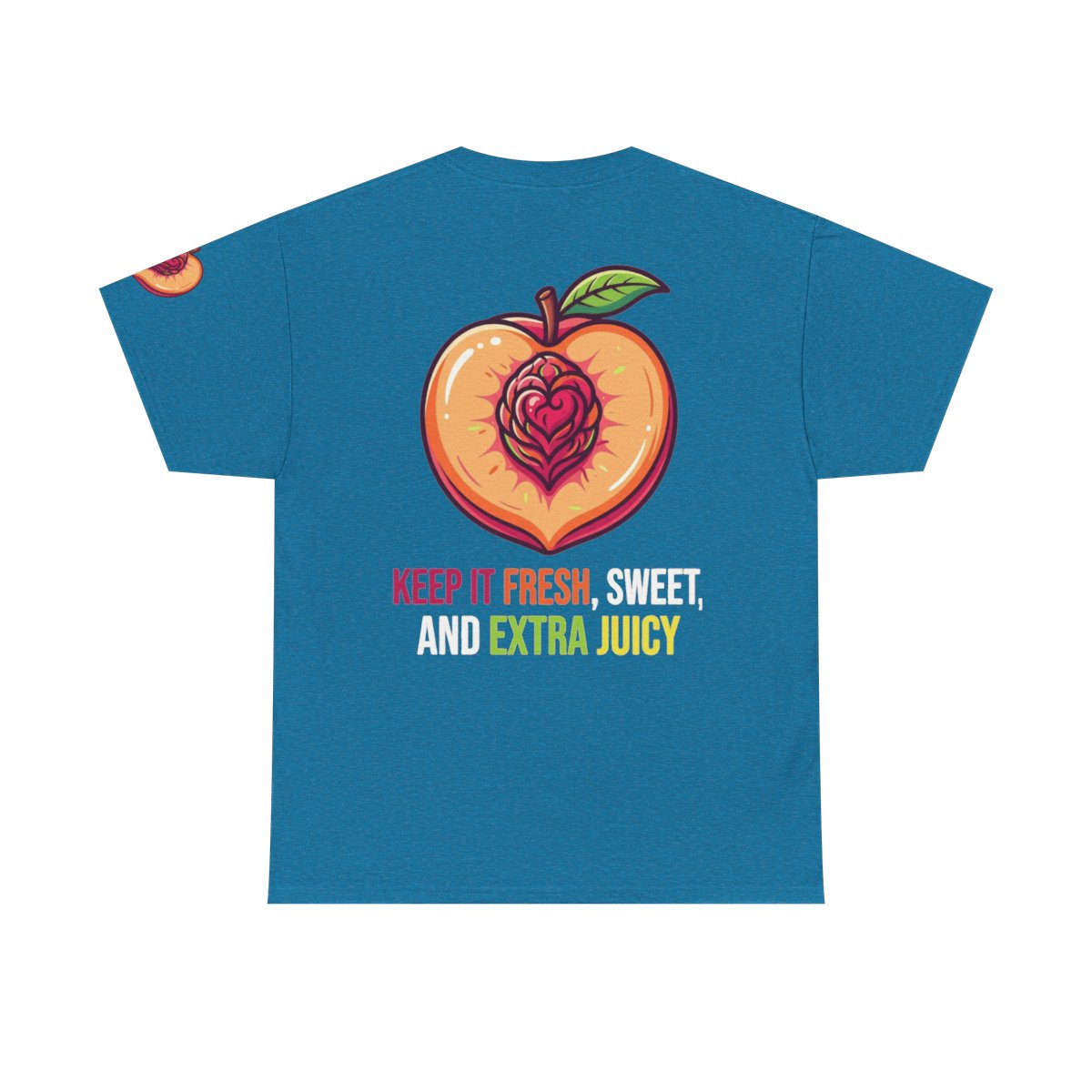 Color: Antique Sapphire | Warm Sweet Juicy Premium Graphic Tee