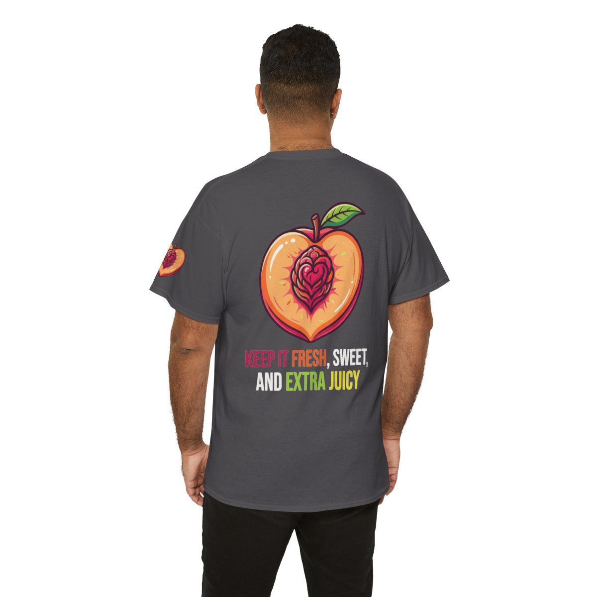 Color: Charcoal | Warm Sweet Juicy Premium Graphic Tee