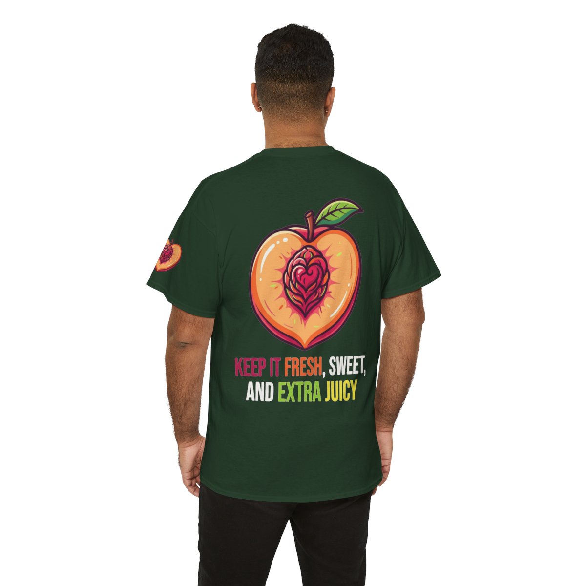 Color: Forest Green | Warm Sweet Juicy Premium Graphic Tee