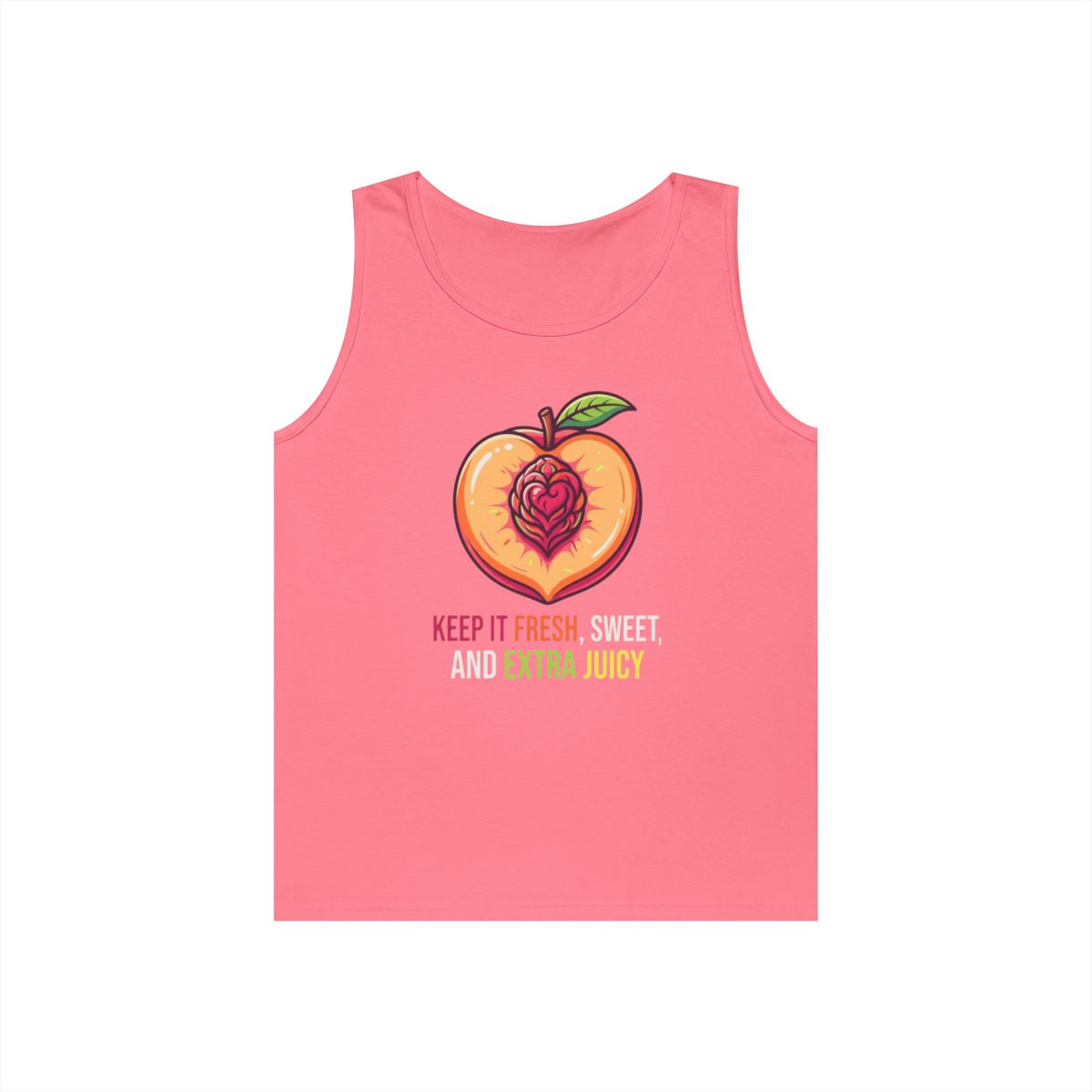 Color: Safety Pink | Warm Sweet Juicy Tank Top