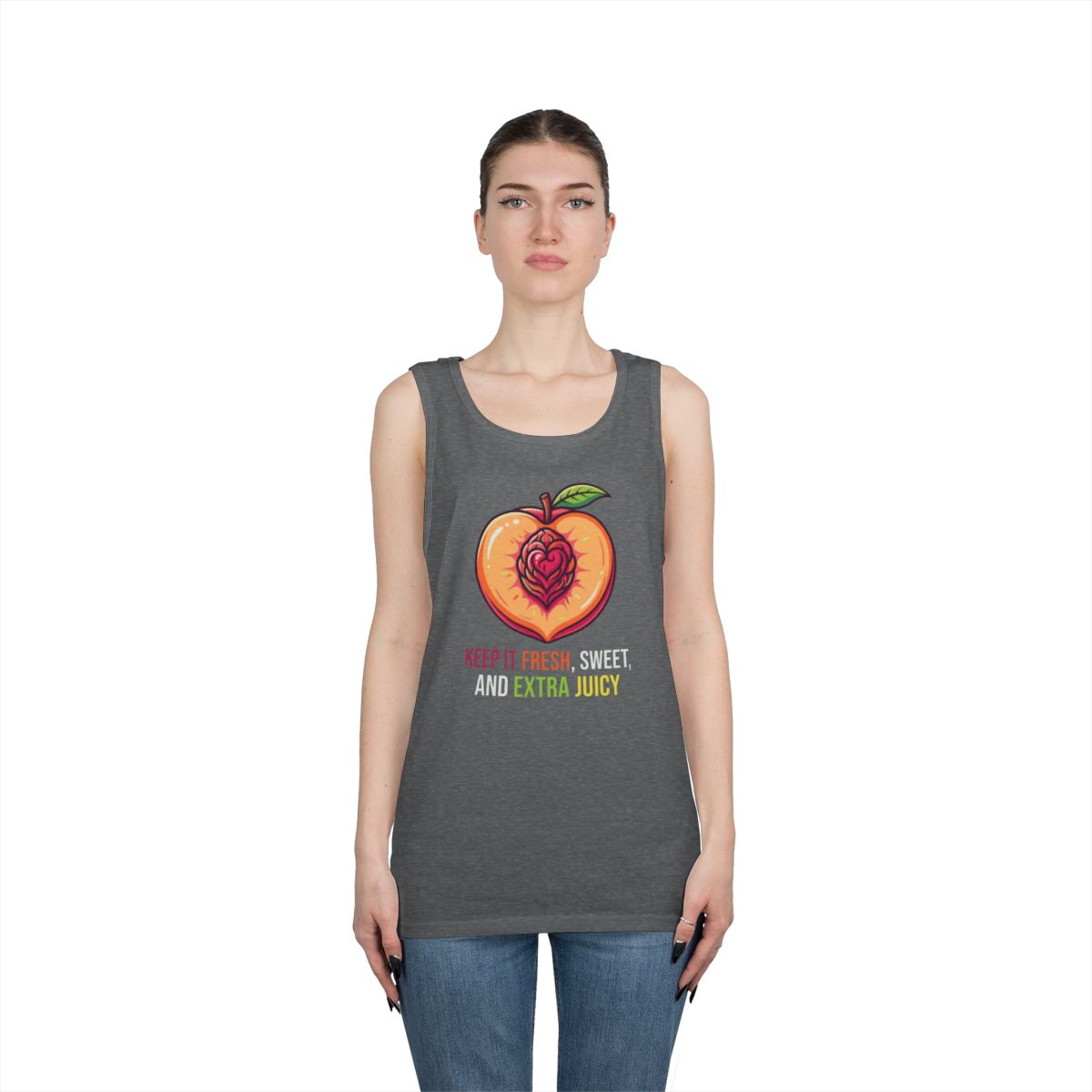 Color: Graphite Heather | Warm Sweet Juicy Tank Top