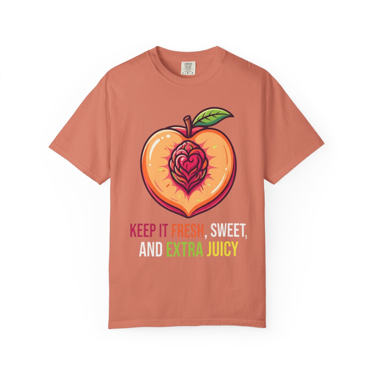 Color: Terracotta | Warm Sweet Juicy Unisex Garment-Dyed Tee